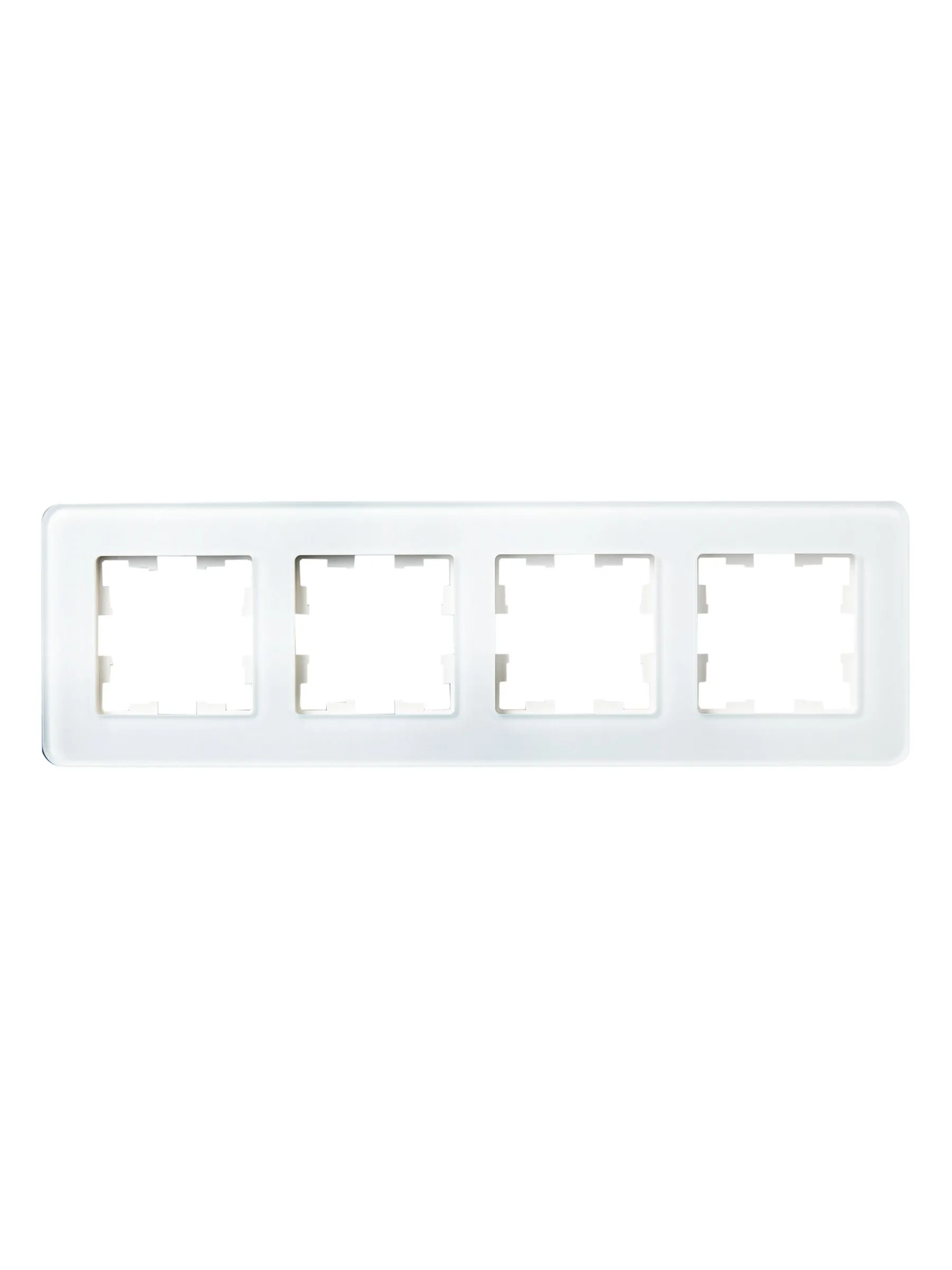 BRITE Рамка 4-местная РУ-4-2-Бр стекло белый RE IEK - Фото 7