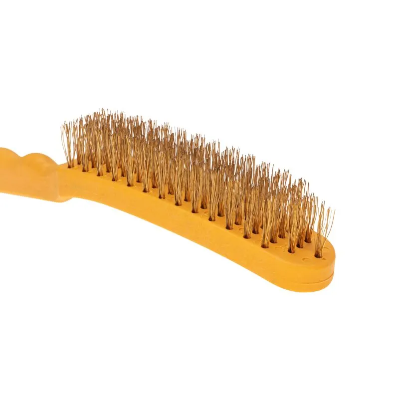 Щетка по металлу с пластиковой ручкой, 5 рядов, 260мм KRANZ - Фото 3