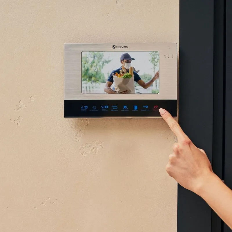 Цветной монитор видеодомофона 7" формата AHD, с сенсорным управлением, с детектором движения, функцией фото- и видеозаписи (модель AC-337) - Фото 2