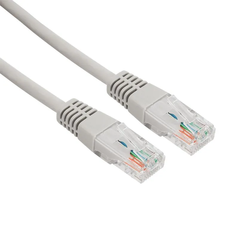 Шнур коммутационный, патч-корд U/UTP RJ45-RJ45, CAT 5e, LSZH серый, 5м REXANT