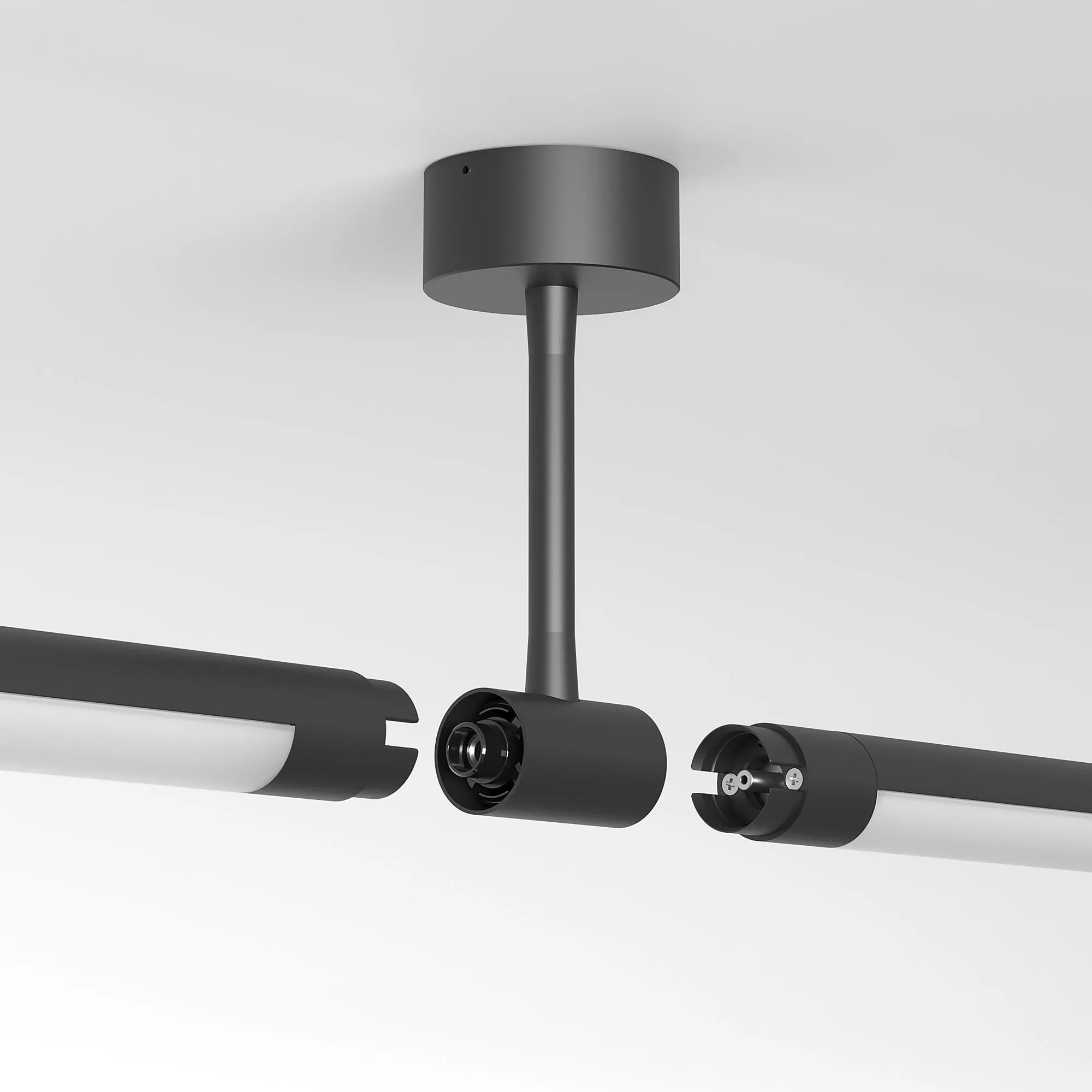 Module System Декоративная гибкая стойка с питанием (черный) - Фото 6