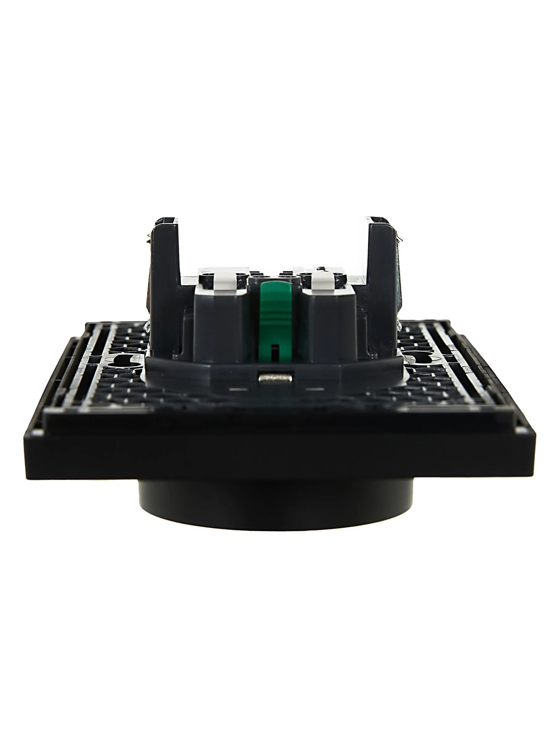 FORTE&PIANO Розетка 2-местная с заземлением без защитных шторок безвинтовое крепление 16А FP124 черный IEK - Фото 5