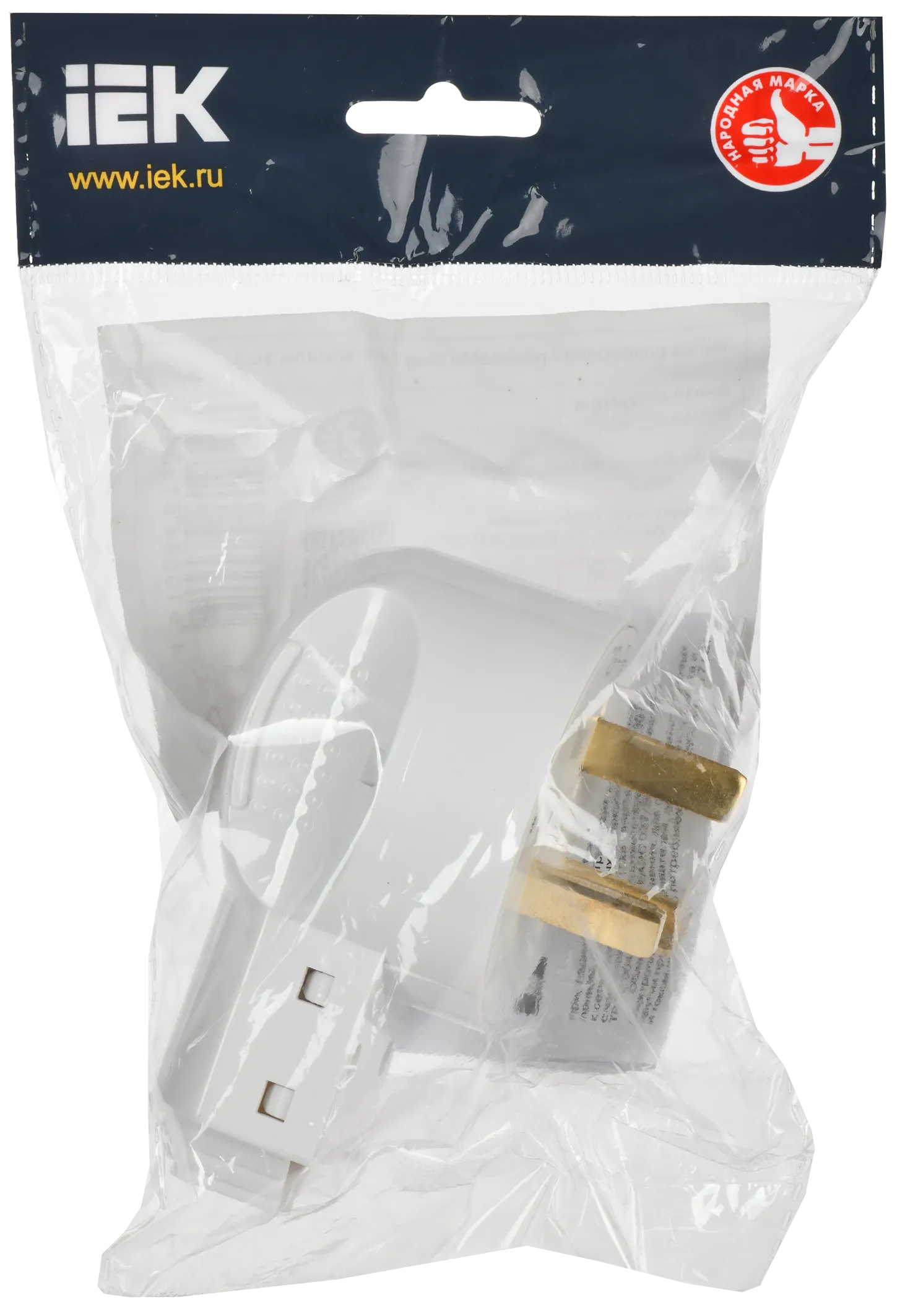 Вилка разборная для плиты с заземлением 32А белая Впл10-К IEK - Фото 2