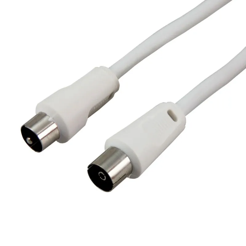 Шнур ТВ гнездо - ТВ штекер, 10м, белый REXANT