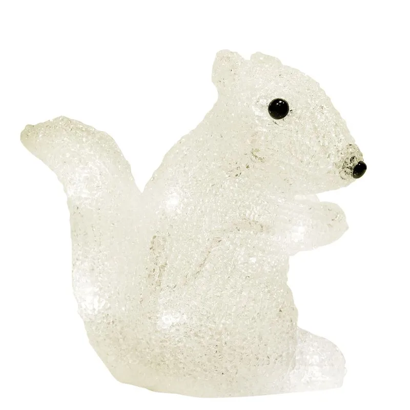 Акриловая светодиодная фигура Белка 17,5х12х18 см, 4,5 В, 3 батарейки AAA (не входят в комплект), 12 светодиодов NEON-NIGHT - Фото 4