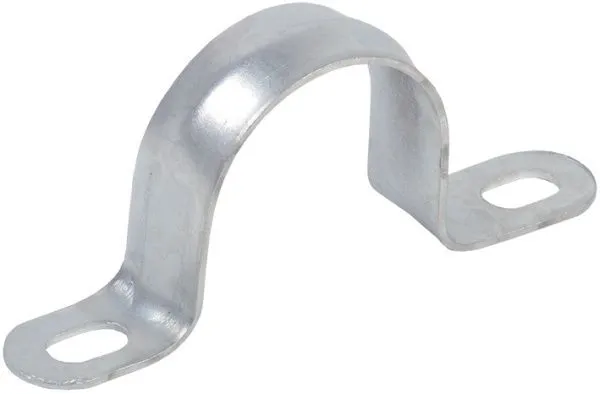 Скоба металлическая двухлапковая d=25-26мм IEK