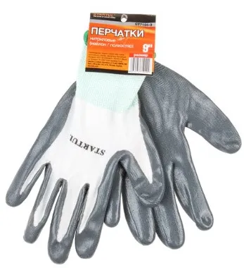 Перчатки нейлон, нитриловое покрытие, 9 р-р STARTUL