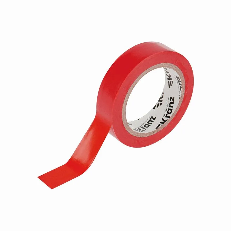 Изолента ПВХ 0,13х15мм, 10м, красная KRANZ - Фото 3