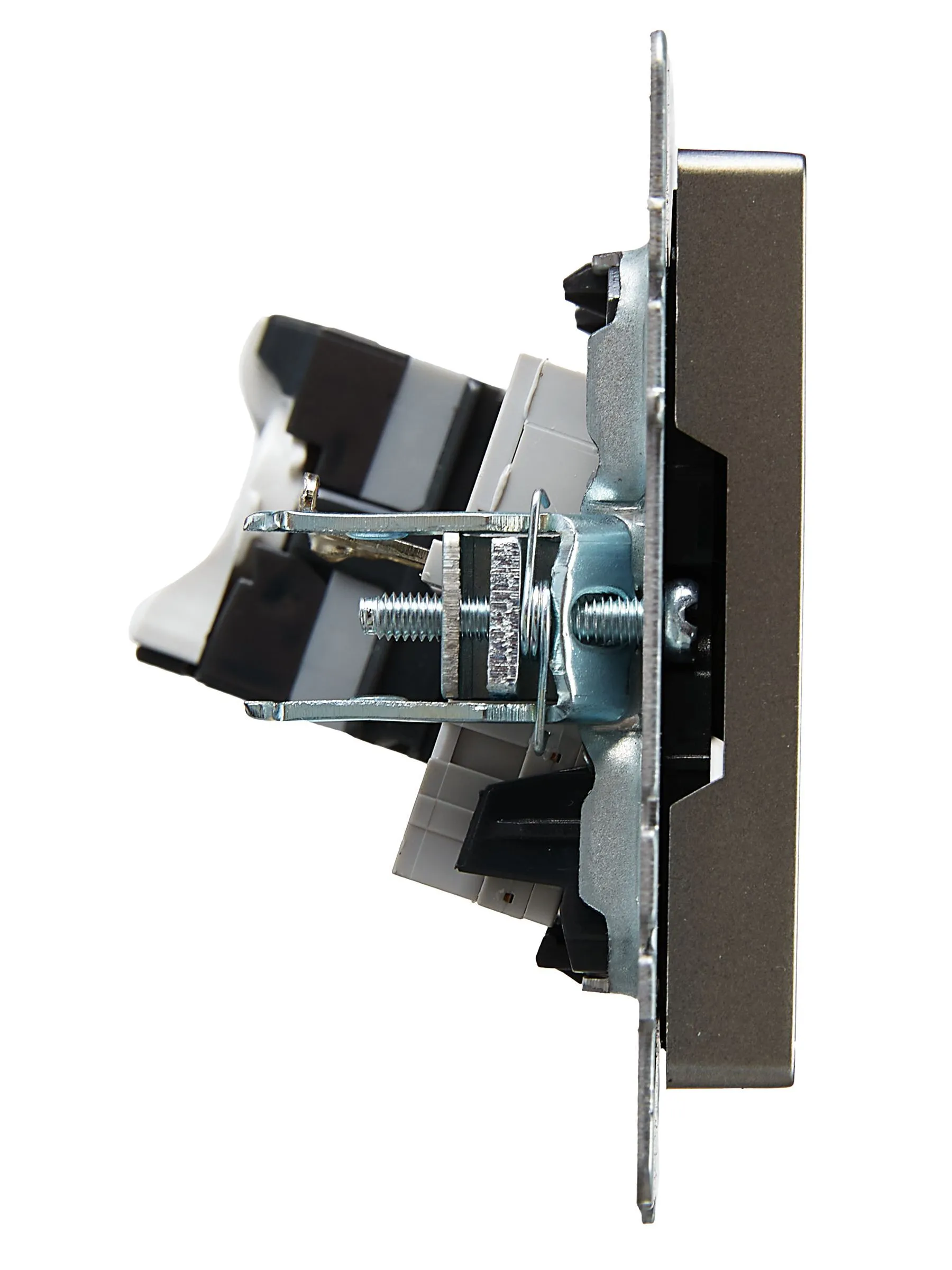 BRITE Розетка двойная RJ11+RJ45 кат.5E РК/Т12-БрС сталь IEK - Фото 7