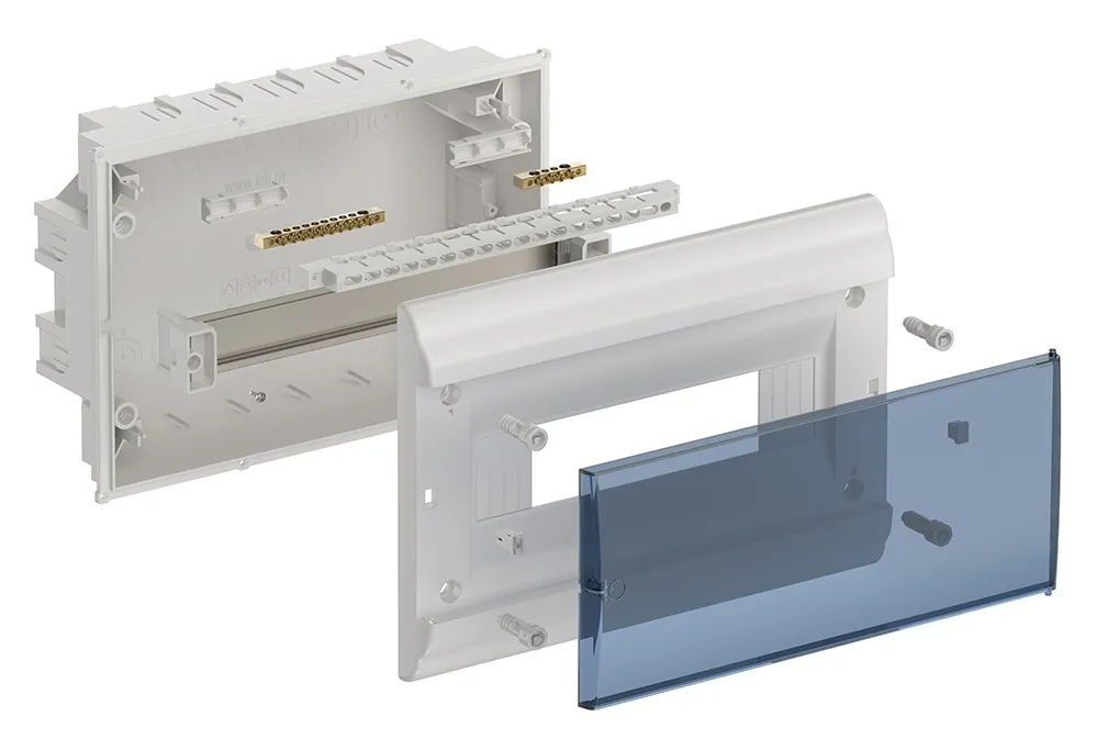 PRIME Корпус пластиковый ЩРВ-П-12 модулей встраиваемый белый IP41 IEK - Фото 2