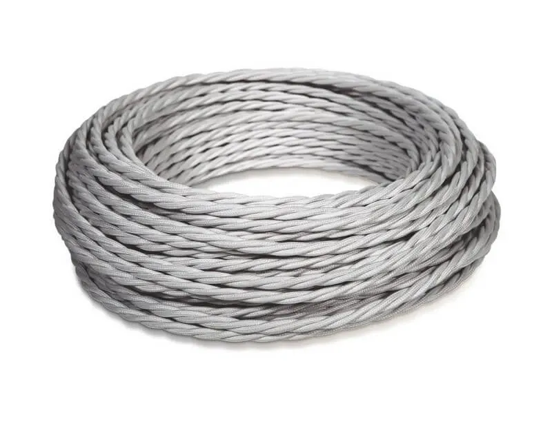 Провод монтажный витой ПВХ  2х1,5мм, цвет - Титан ,ТМ "МЕЗОНИНЪ" GE70141-37