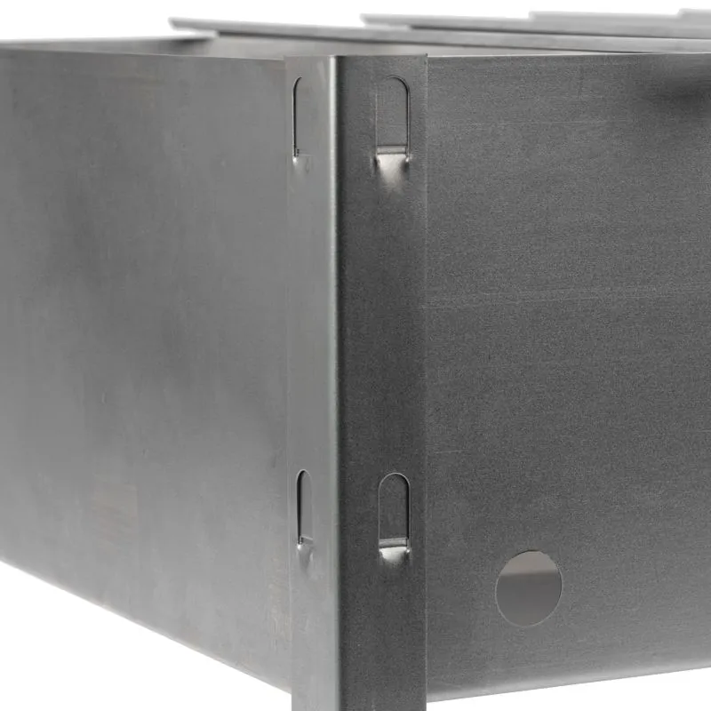 Мангал сборный со складным дном, 230х230х335мм, с 4 шампурами, в пленке СОКОЛ - Фото 3