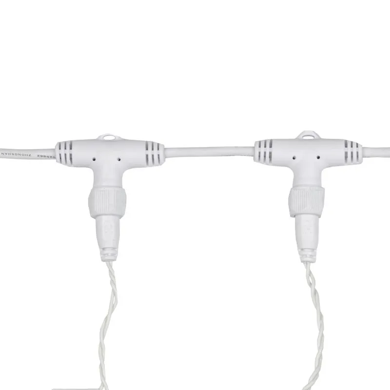 Гирлянда светодиодная Занавес 2х6м 768 LED ТЕПЛЫЙ БЕЛЫЙ белый ПВХ IP65 постоянное свечение 230В нужен блок 303-500-1 NEON-NIGHT - Фото 5