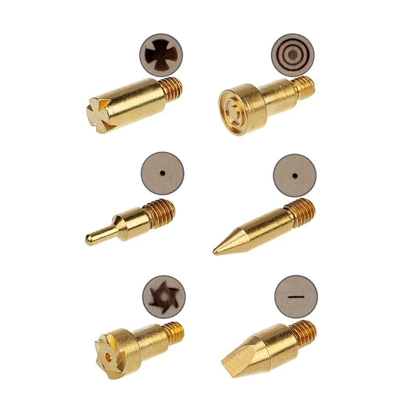 Выжигатель (набор паяльник - выжигатель), пирограф, 30Вт, 230В, 7 насадок + подставка + кисточка + краски, блистер REXANT - Фото 4