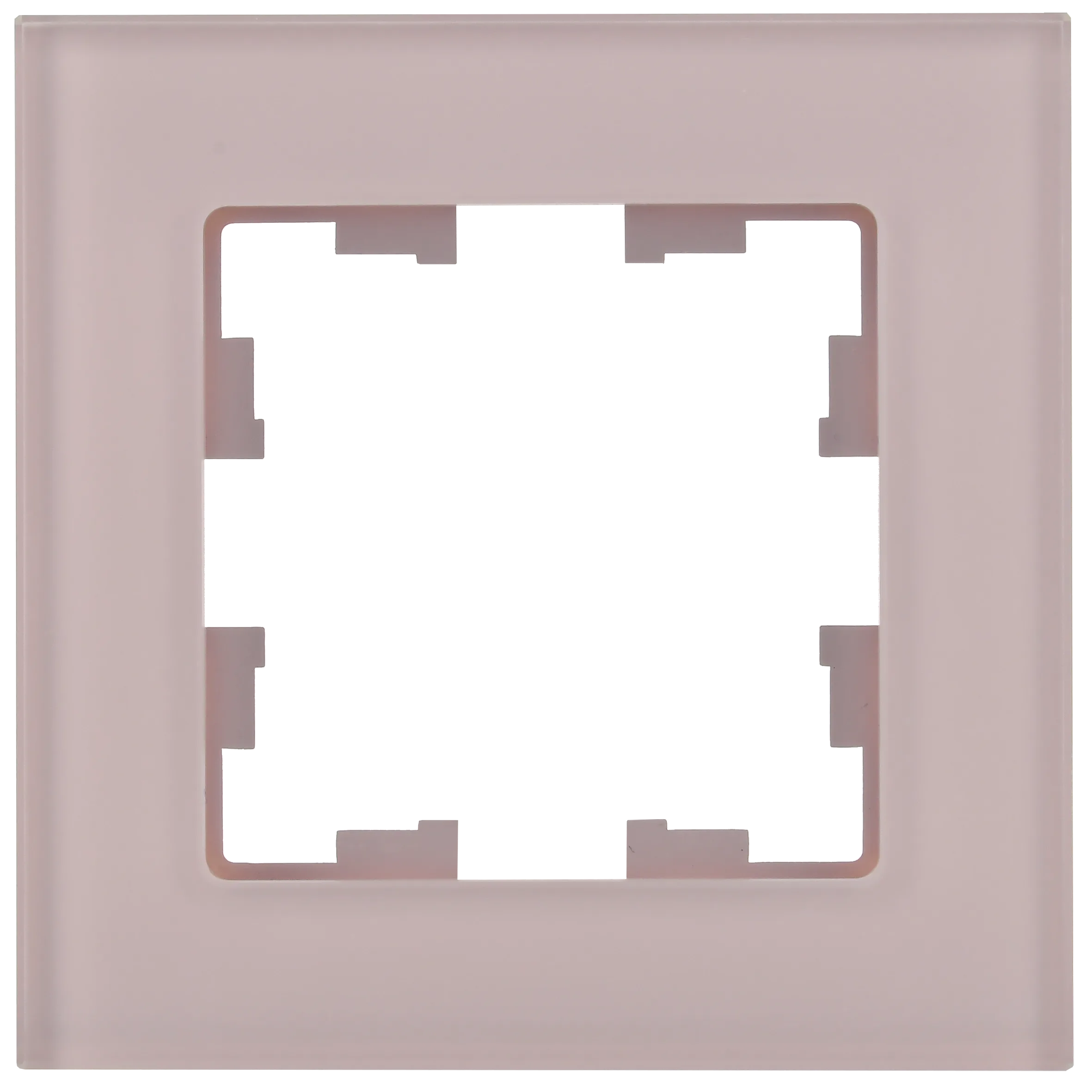 BRITE Рамка 1-местная РУ-1-2-Бр стекло розовый матовый IEK - Фото 4