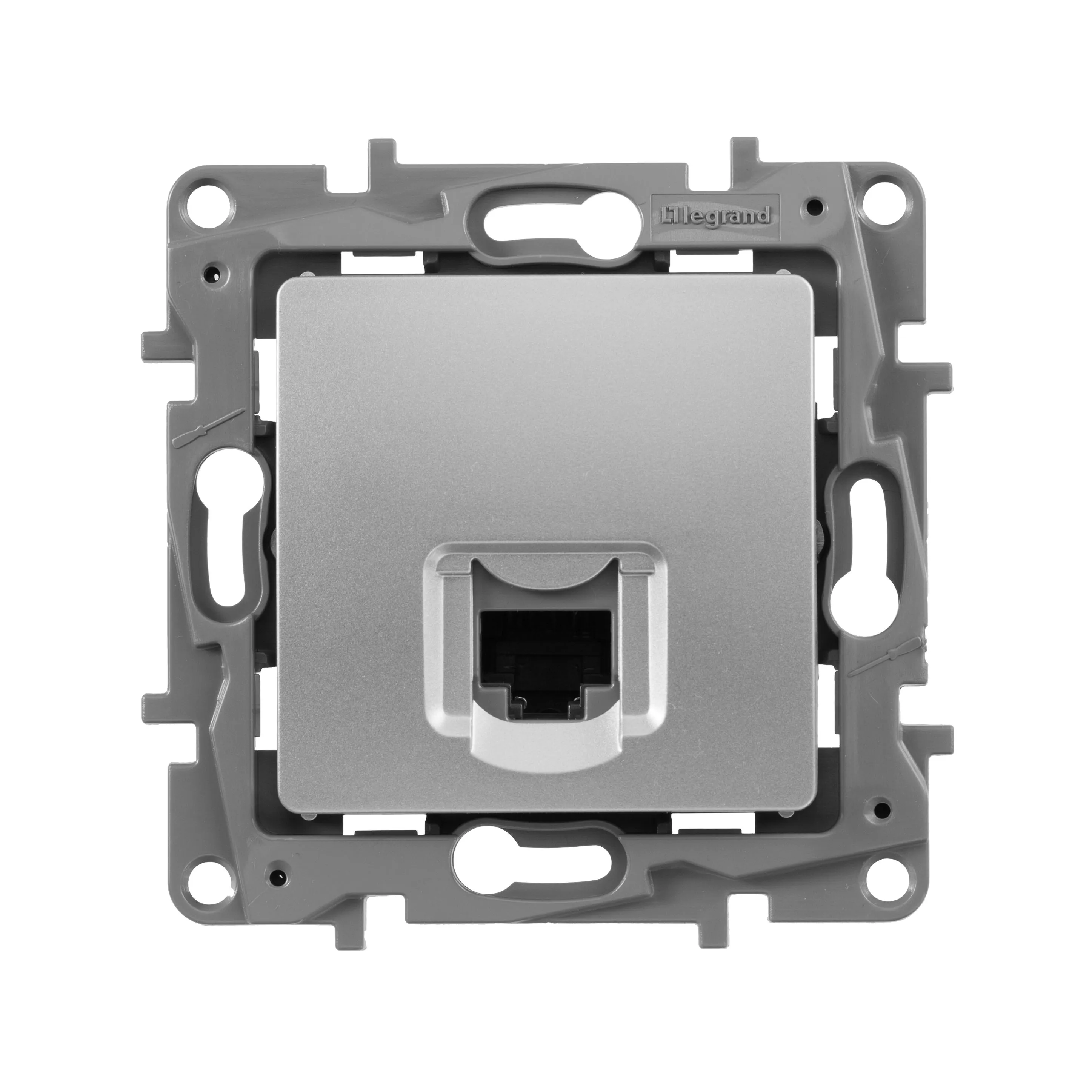 ETIKA Розетка компьютерная RJ45 категория 6 UTP алюминий - Фото 3