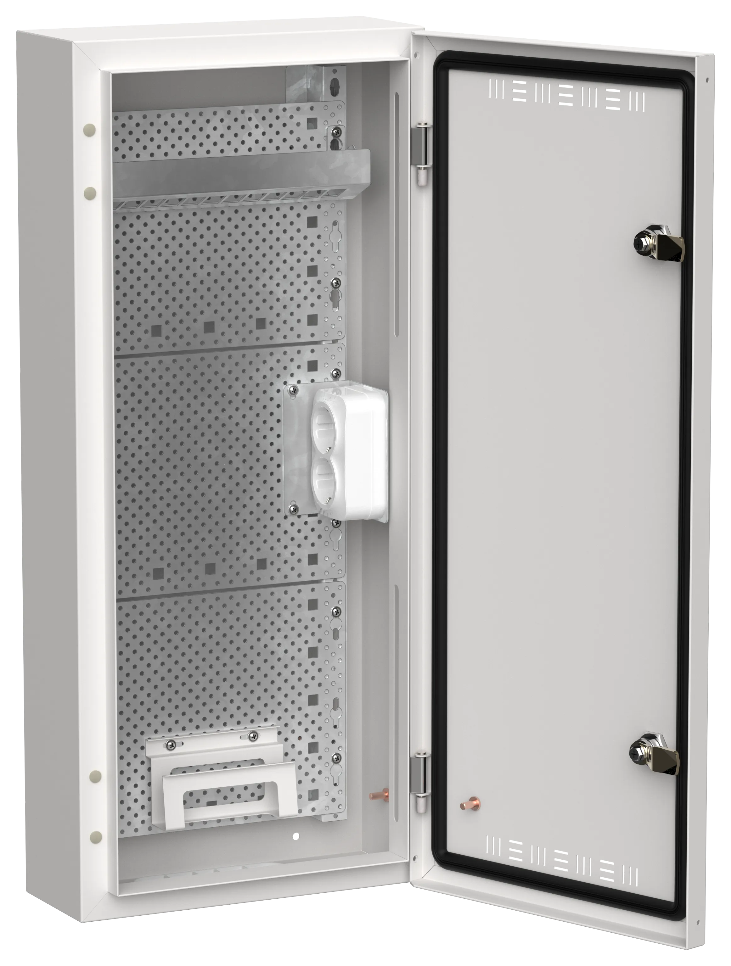 TITAN 5 Корпус мультимедиа ЩРн-48 (1х48) 710х310х140мм IP30 белый IEK