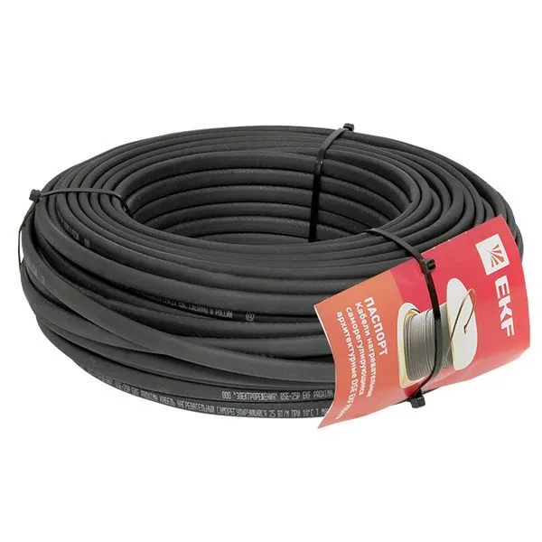 Кабель нагревательный саморегулирующийся DSE-25P (25 Вт/м) 50 м - Фото 3