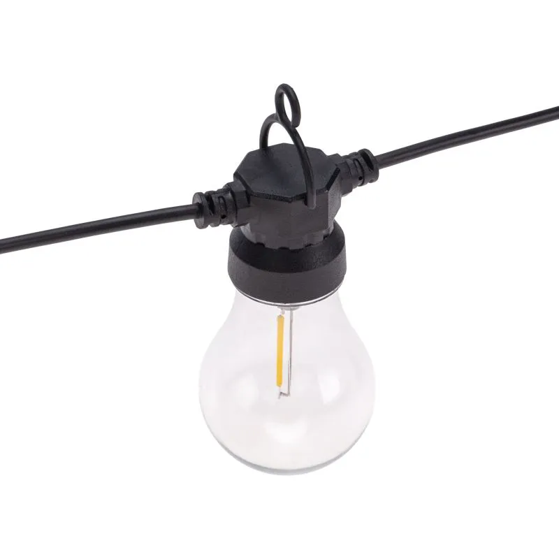 Гирлянда садовая Канэри, 15м, 3000К, встроенный аккумулятор, солнечная панель, коллекция Лондон REXANT - Фото 4