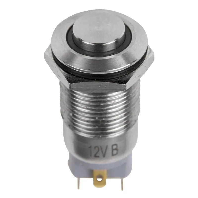 Кнопка антивандальная Ø12 12В(LED) Б/Фикс (4с) OFF-(ON) красная (A-12-C2) REXANT (в упак. 1шт.) - Фото 4