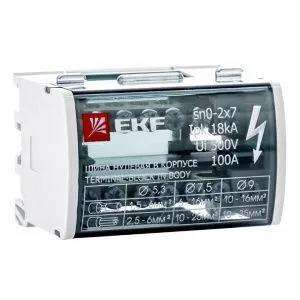 Шина нулевая в корпусе (2х7) EKF sn0-2x7