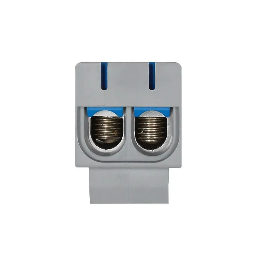 Клемма двойная КСВ 6-50 синяя DEKRON - Фото 2