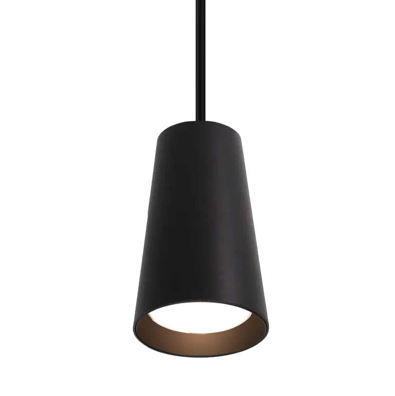 Подвесной светильник WOLTA WSL-GU10/P11BL IP20 под лампу GU10 Чёрный CONO D70x110 1/40 - Фото 3