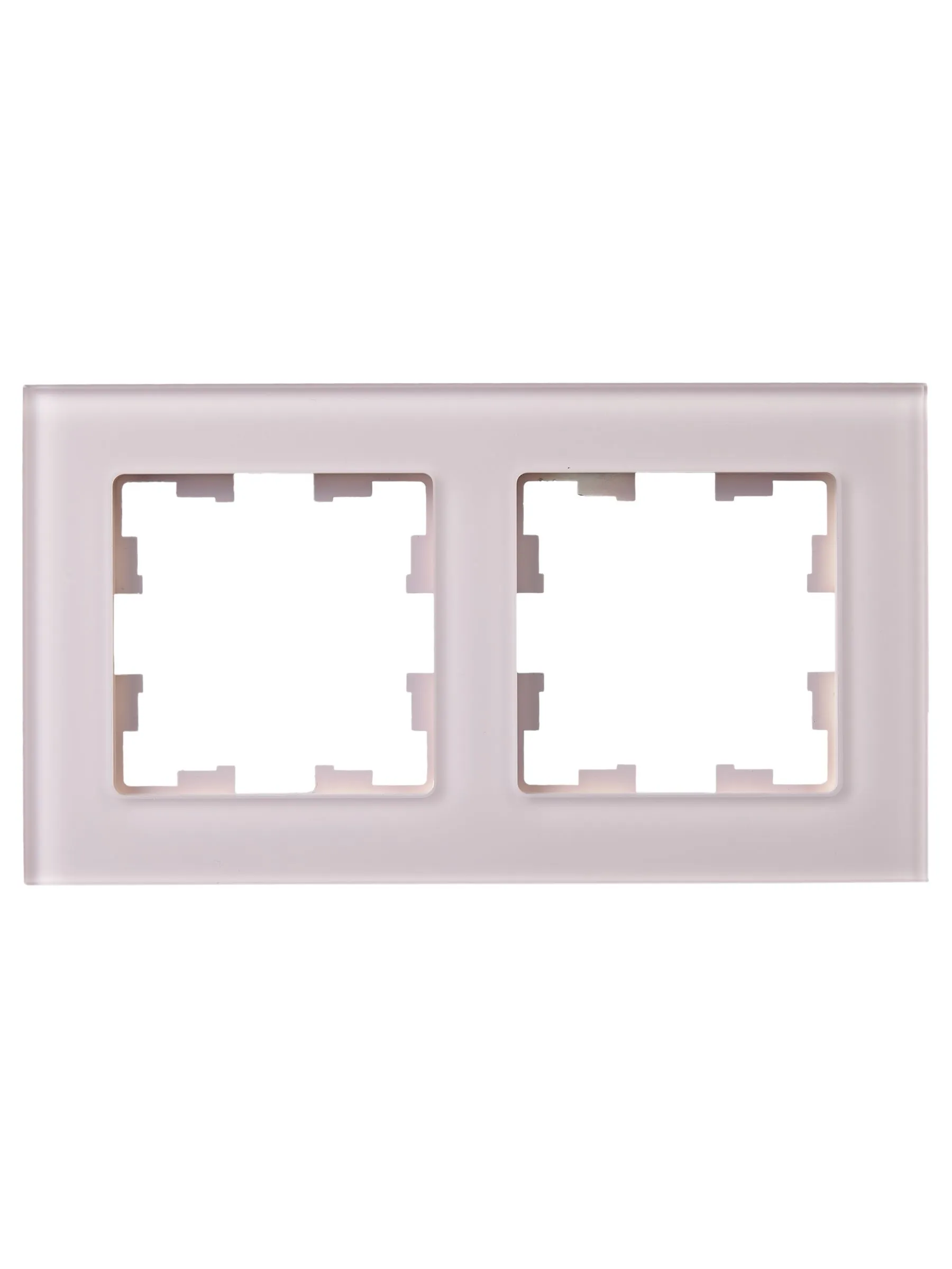 BRITE Рамка 2-местная РУ-2-2-Бр стекло розовый матовый IEK - Фото 4
