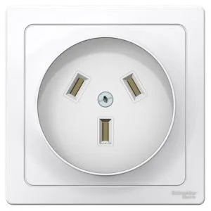 Розетка 1-м СП Blanca 32А IP20 250В 2п+N бел. SE BLNSR003231 1210284