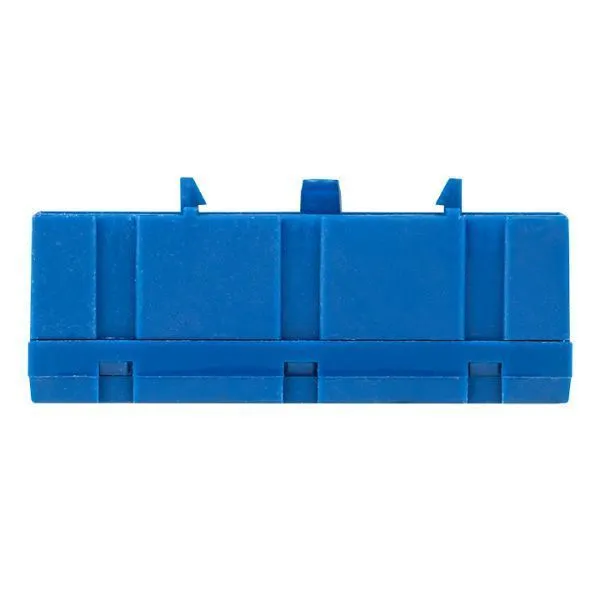 Шина "0" N (6x9мм) 10 отв. латунь синий изолир. корп. на DIN-рейку EKF