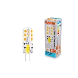 Светодиодная лампа WOLTA WSTD-JC-12V3W6KG4-S 3Вт 6500K G4 WSTD-JC-12V3W6KG4-S