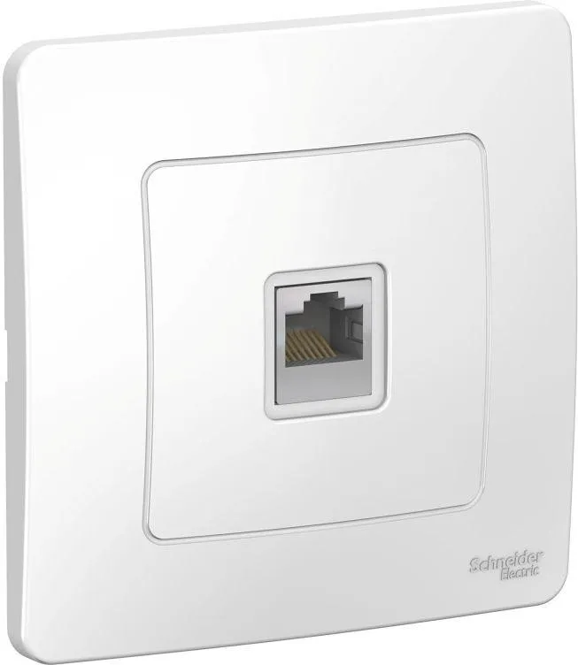 Розетка компьютерная 1-м СП Blanca RJ45 кат.5E бел. SE BLNIS045001 - Фото 2