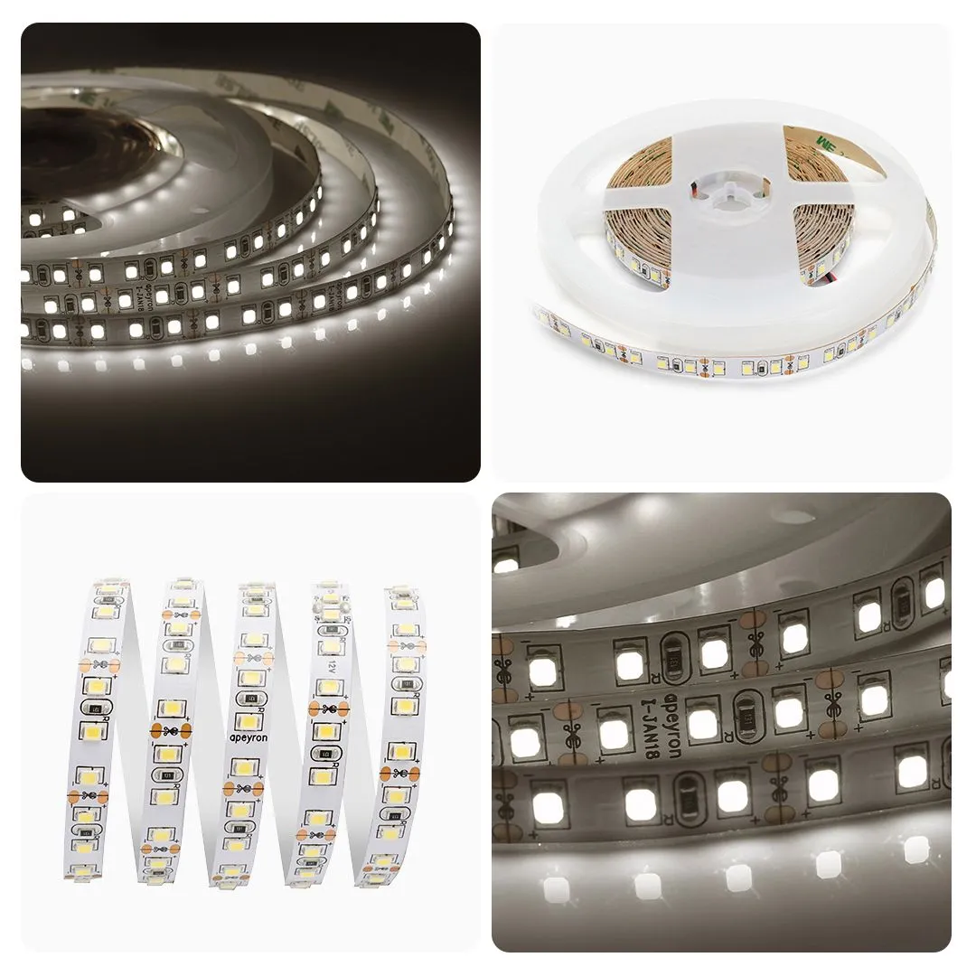 Лента светодиодная СТ smd3528 120д/м 12В 3000К IP20 5м Apeyron - Фото 8