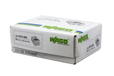 2273-202 Экспресс-клемма 2-проводная до 2,5 мм², (100 шт./уп.) WAGO - Фото 3