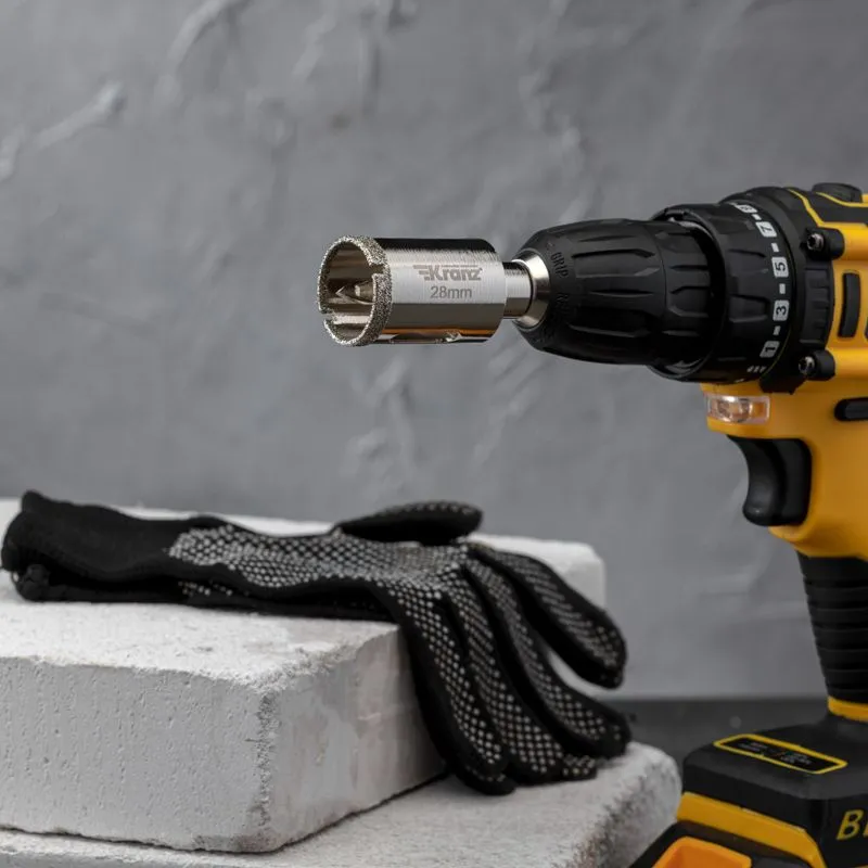 Коронка алмазная 28мм по керамограниту с центровочным сверлом KRANZ - Фото 4