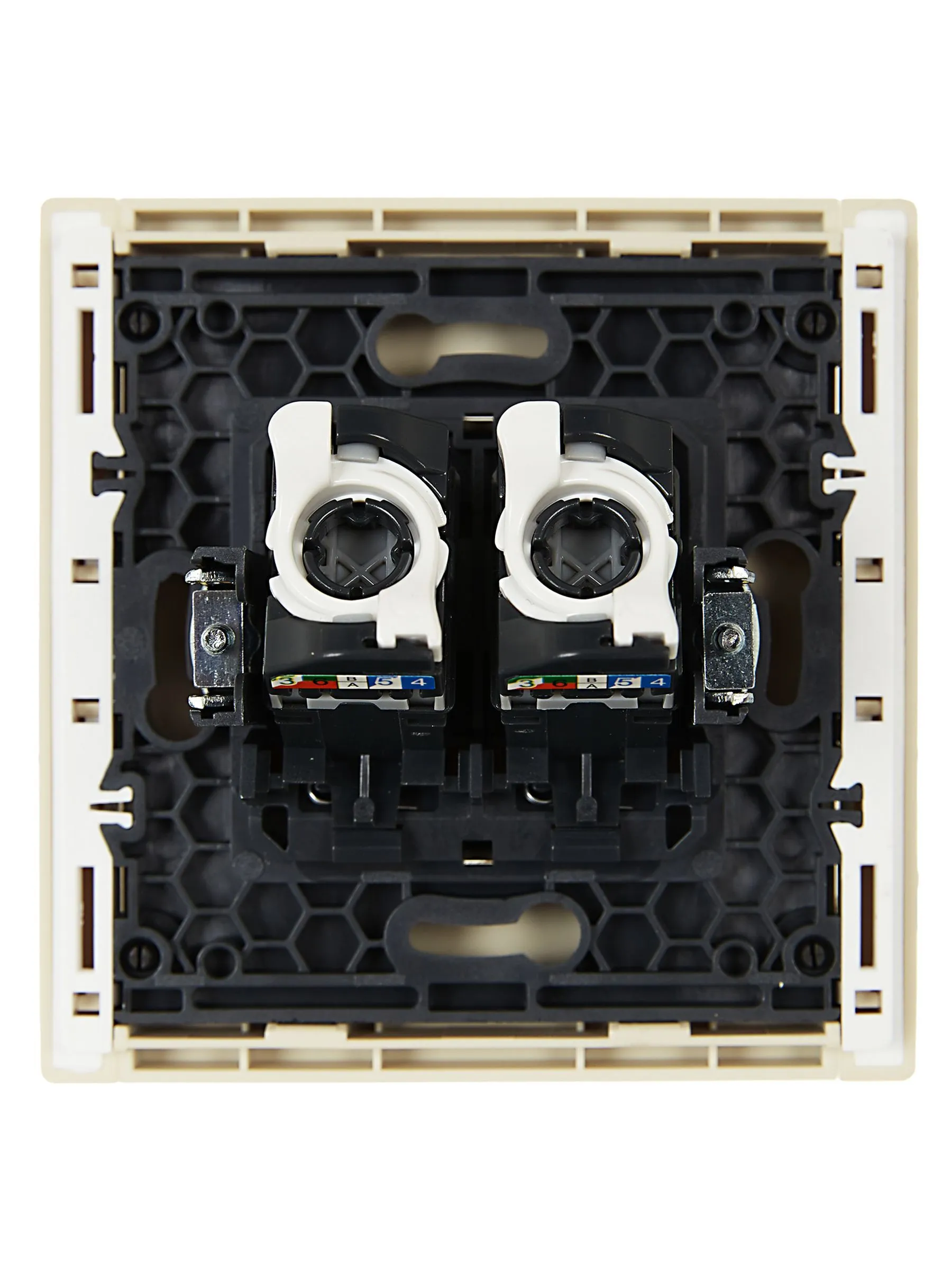 FORTE&PIANO Розетка компьютерная двойная RJ45 кат.5E FP433 ваниль IEK - Фото 4