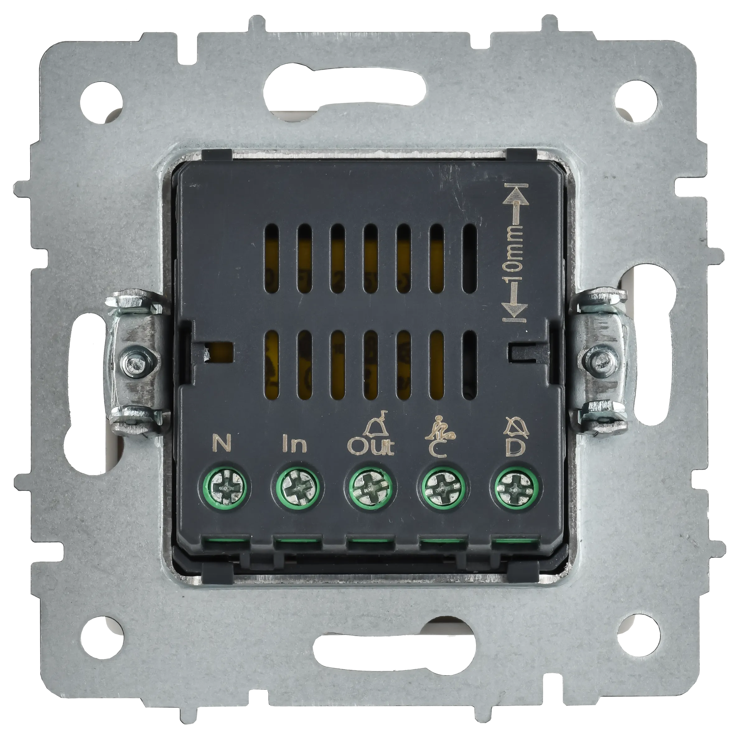 BRITE Кнопка звонка с индикацией для отелей 10А ВС10-1-9-БрАБ арктический белый IEK - Фото 6