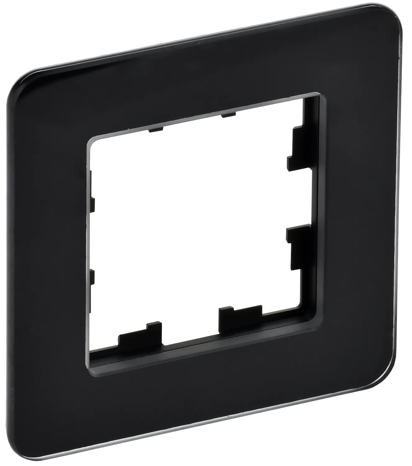 BRITE Рамка 1-местная РУ-1-2-Бр стекло черный RE IEK