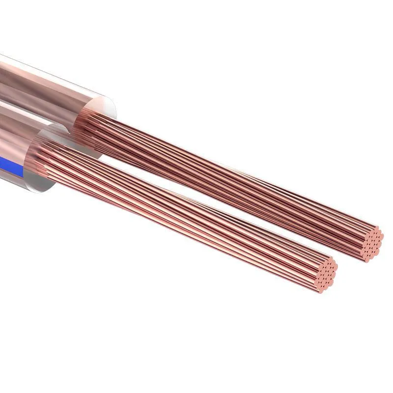 Кабель акустический REXANT 2х0,25 мм², прозрачный BLUELINE, мини-бухта 5 м 01-6201-3-05