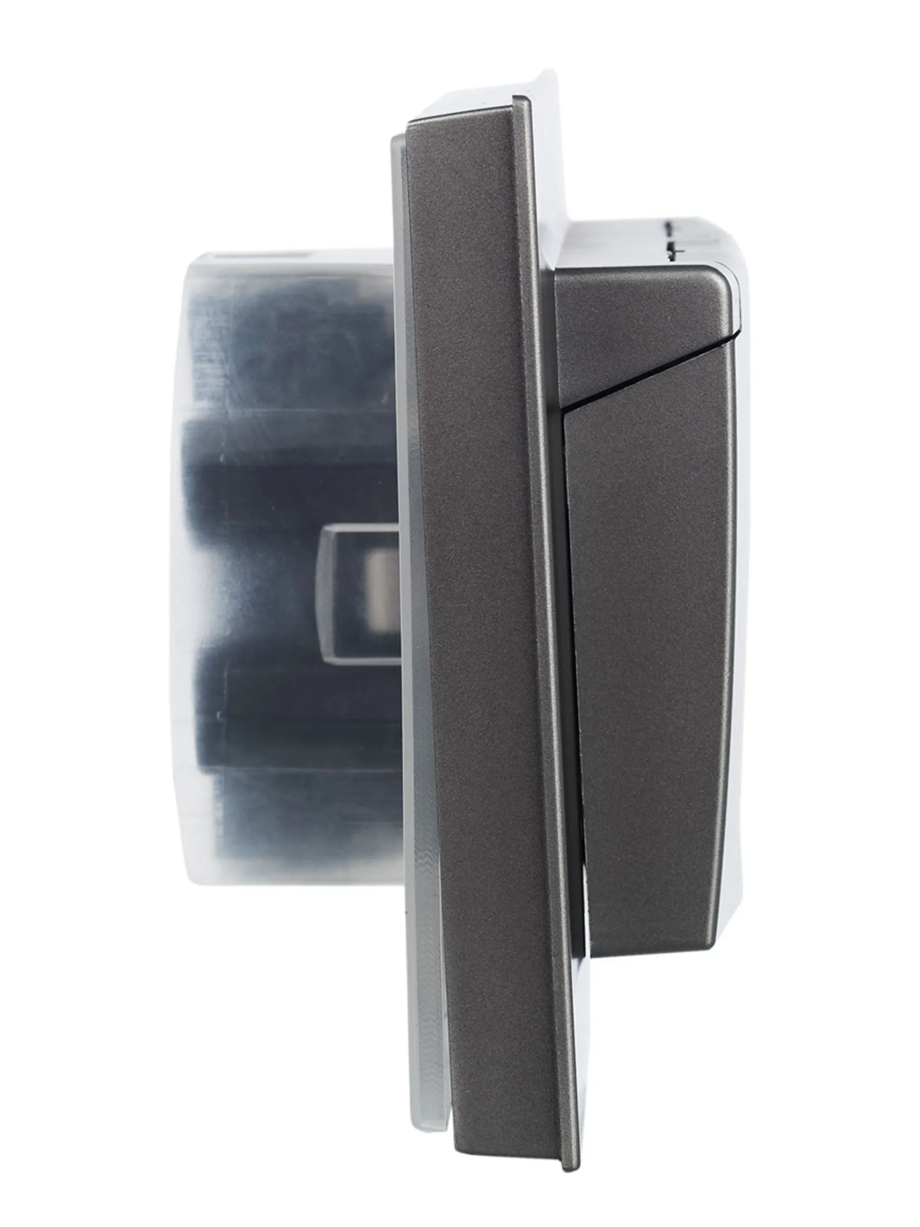 BRITE Розетка 2-местная с заземлением с защитными шторками и крышкой 16А в сборе IP44 РСбш12-3-44-БрС сталь IEK - Фото 5