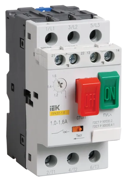 Пускатель ПРК32-10 In=10A Ir=6-10A Ue 660В IEK