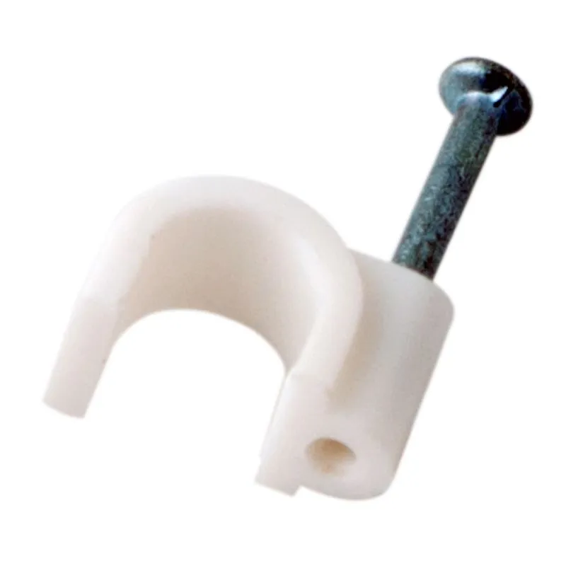 Крепеж кабеля круглый 6 мм, белый (упак. 20 шт)  REXANT