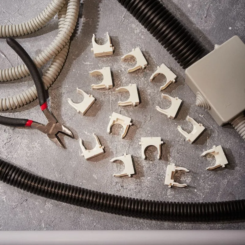 Крепеж-клипса для монтажного пистолета Ø 20 мм, белая (100 шт/уп) REXANT - Фото 2