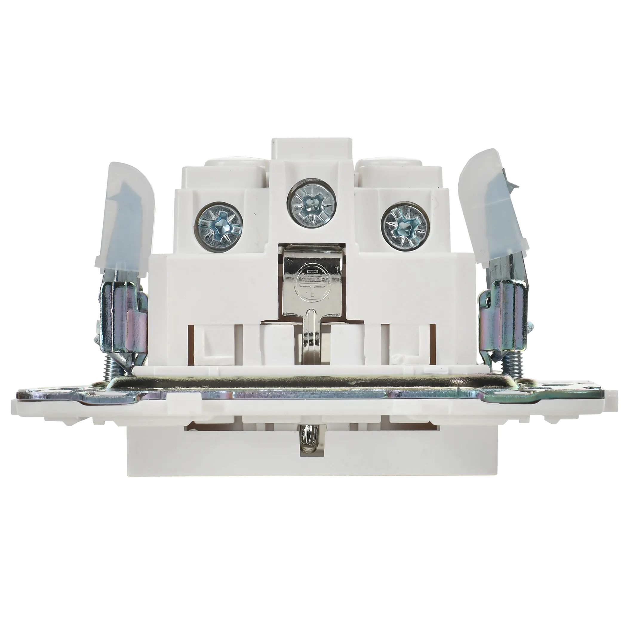 SKANDY Розетка с заземлением с защитными шторками 16А безвинтовое крепление SK-R06W арктический белый IEK - Фото 6