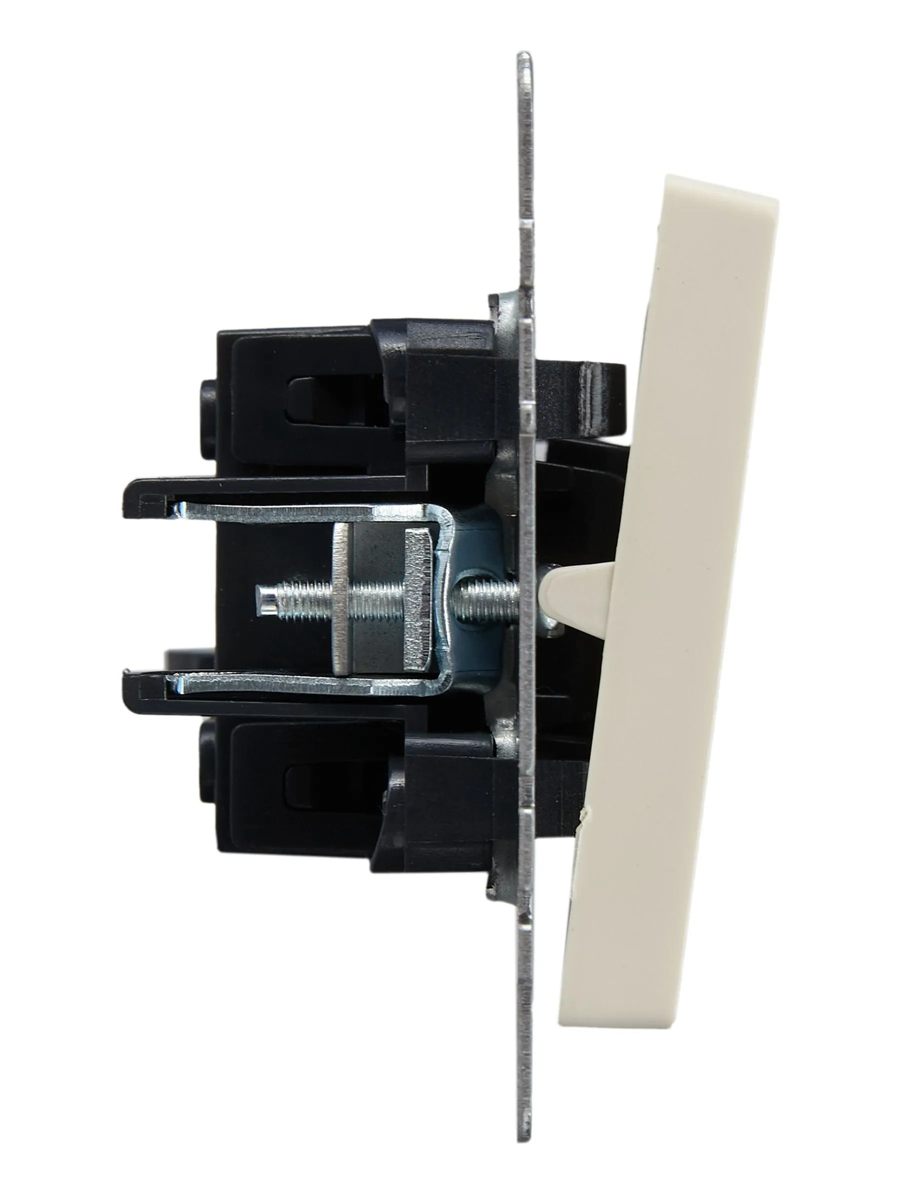 BRITE Выключатель 1-клавишный самовозвратный 10А ВС10-1-4-БрКр бежевый IEK - Фото 6