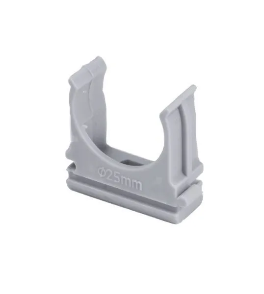 Крепеж-клипса Ø 25 цвета: серый (100шт/уп) DEKRON