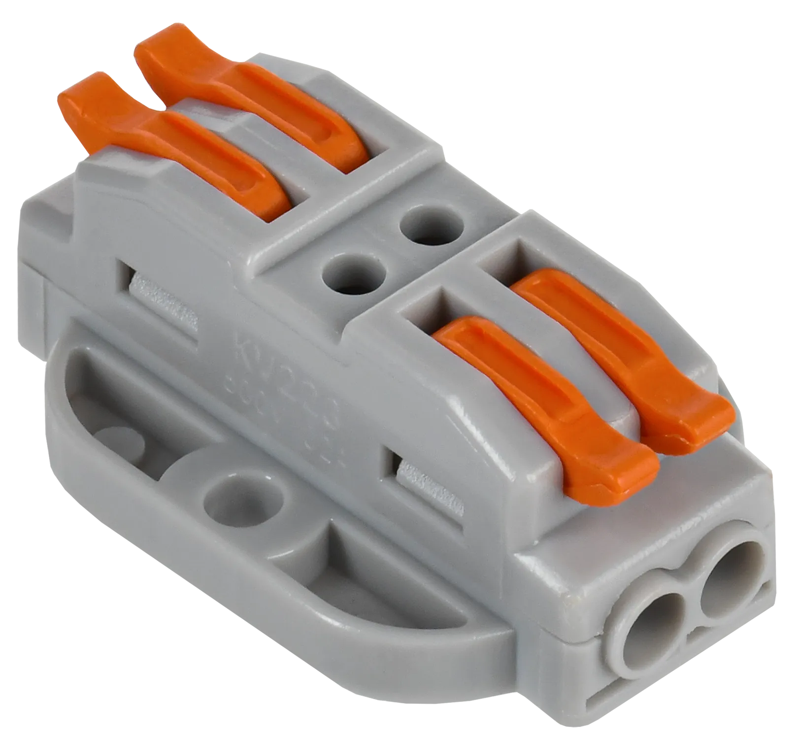 Строительно-монтажная клемма СМК 222-4122P проходная с площадкой (50шт/упак) IEK