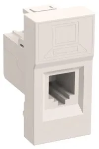 Розетка компьютерная РКИ-10-00-П RJ-45 UTP кат.5e (на 1 модуль) ПРАЙМЕР белая IEK CKK-40D-RI1-K01