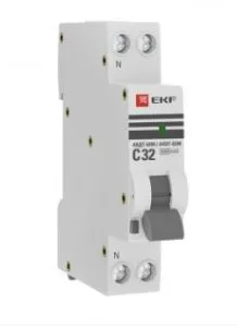 Диф. автомат 32А 100мА 1мод. х-ка С эл. тип AС 6кА АВДТ-63М PROXIMA EKF DA63M-32-100