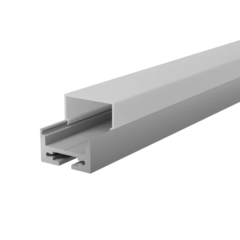 Профиль алюминиевый накладной/подвесной WOLTA WAP-S/H-20/20/2000-A серый 20х20х2000мм